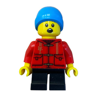 Child - Red Tang Jacket with Hood, hol223 - LEGO® Holiday & Event Minifigure