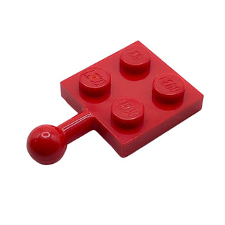 Plate, Modified 2x2 with Tow Ball, Part# 3729 Part LEGO® Red