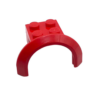 Vehicle, Mudguard 4 x 2 1/2 x 1 2/3 with Arch Round, Part# 50745 Part LEGO® Red