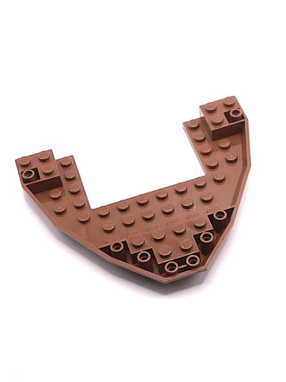 Boat, Bow Brick 10x12x1 Open, Part# 47404 Part LEGO® Brown Very Good