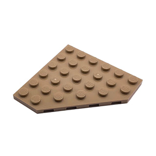 Wedge, Plate 6 x 6 Cut Corner, Part# 6106 Part LEGO® Dark Tan