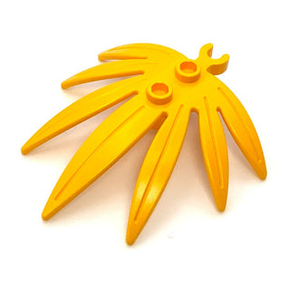 Plant Leaves 6x5 Swordleaf w/ Open Clip, Part# 42949 Part LEGO® Bright Light Orange 1 Part 