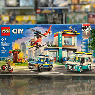 Emergency Vehicles HQ, 60371 LEGO® City Set Building Kit LEGO®