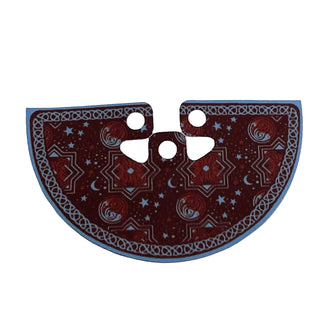 Minifigure Invisibility Cloak, Shiny Iridescent Side, Reddish Brown with Arcane Pattern Side, Part# 39378 Part LEGO®