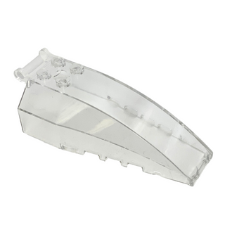 Windscreen 8 x 4 x 2 with 4 Studs and Bar Handle, Part# 92579 Part LEGO® Trans-Clear