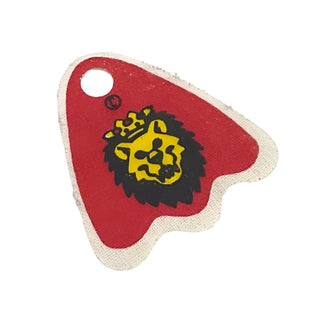 Minifigure Cape Cloth, Round Lobes with Royal Knights Lion Head Pattern, Part# x375pb01 Part LEGO® Very Good