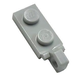 Hinge Plate 1 x 2 Locking with 1 Finger on End with Bottom Groove, Part# 44301a Part LEGO® Light Bluish Gray