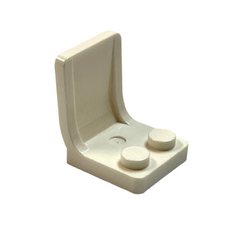 Minifigure, Utensil Seat / Chair 2 x 2, Part# 4079 Part LEGO® White