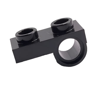 Plate, Modified 1x2 with Pin Hole on Bottom, Part# 18677 Part LEGO® Black