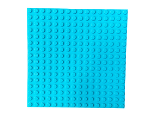 16x16 LEGO® Plate, Part# 91405 Part LEGO® Medium Azure 1 Part