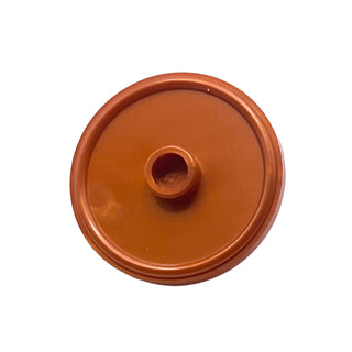 Minifigure, Shield Circular/Round Rimmed Face with Stud, Part# 91884 Part LEGO® Reddish Copper