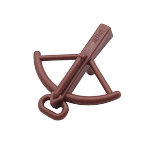 Minifigure, Weapon Crossbow, Part# 2570 Part LEGO® Reddish Brown