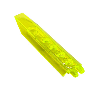 Hinge Plate 1 x 8 with Angled Side Extensions, Squared Plate Underside, Part# 14137 Part LEGO® Trans-Neon Green