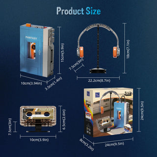 Cassette Player, 85039 Building Kit Pantasy®