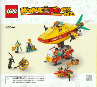 Monkie Kid's Cloud Airship, 80046 - LEGO® Monkie Kid Set Building Kit LEGO®