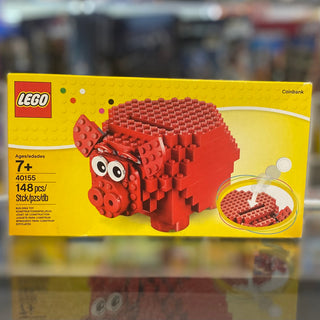 Coin Bank, Red Piggy Bank 40155 Building Kit LEGO®