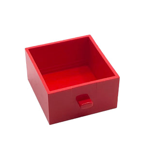 Homemaker Cupboard 4 x 4 x 4 Drawer, Part# 3 Part LEGO® Red Very Good