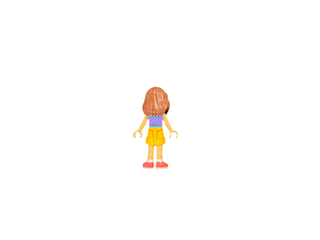 Luna - Dark Pink and Medium Azure Top with Scales, Bright Light Orange Shorts, Coral Shoes, frnd637 Minifigure LEGO®   