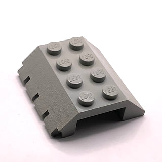 Slope 45 4 x 4 Double with Hinge, Part# 4857 Part LEGO® Light Gray Very Good