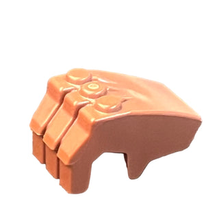 Hand Gorilla Fist (fits Minifigure Hand), Part# 11092 Part LEGO® Reddish Brown