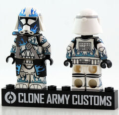 R-Heavy Burning Legion Trooper Blue- CAC Custom minifigure Clone Army Customs   