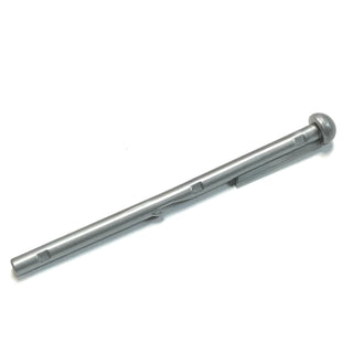 Projectile Launcher, Bar 8L with Round End, Part# 15303 Part LEGO® Flat Silver