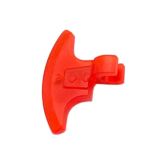 Minifigure, Weapon Axe Head with Clip, Part# 53454 Part LEGO® Trans-Neon Orange