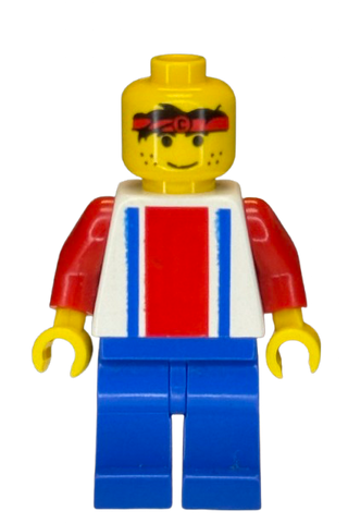 Soccer Player - Red, White, and Blue Team with Number 3 on Back, soc017 Minifigure LEGO®