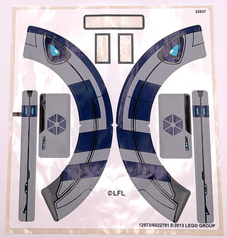 Sticker Sheet for Set Umbaran MHC (Mobile Heavy Cannon), 75013 - (12973/6022791), Part# 75013stk01 Part LEGO® Missing 3 Stickers