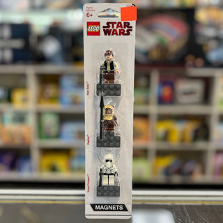 Magnet Set, Minifigures SW (3) - Han Solo, Paploo, Scout Trooper - with 2 x 4 Brick Bases blister pack, 852845 Building Kit LEGO®