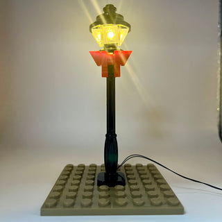 Lighting Kit, Winter Village Lamp Post, (Black Pole, Amber Light) ACC-WV Light up kit United Brick Co®