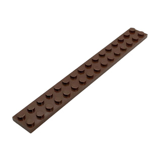 Plate 2x16, Part# 4282 Part LEGO® Brown 1 Part