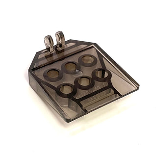 Door 1 x 4 x 3 2/3 with 6 Holes and Locking 2 Fingers Hinge, Part# 30625 Part LEGO® Trans-Brown Very Good