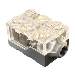 Electric, Light Brick 2 x 3 x 1 1/3 with Trans-Clear Top and Yellow LED Light Part #54930c02 Part LEGO®