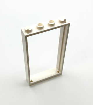 Door Frame 1x4x6 with Two Holes on Top and Bottom, Part# 60596 Part LEGO® White  