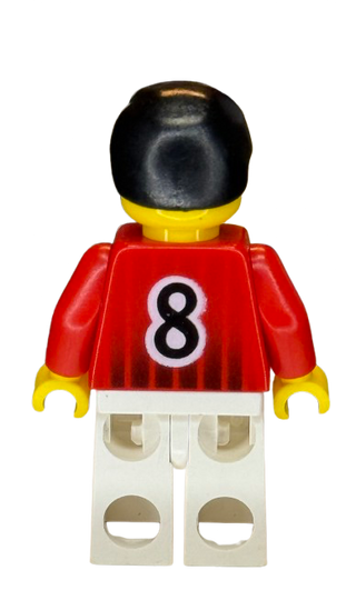 Soccer Player - Red and White Team with Number 8, soc136 Minifigure LEGO®