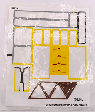 Sticker Sheet for Set Naboo Starfighter, 75092 - (21522/6116838), Part# 75092stk01 Part LEGO® Missing 18 Stickers