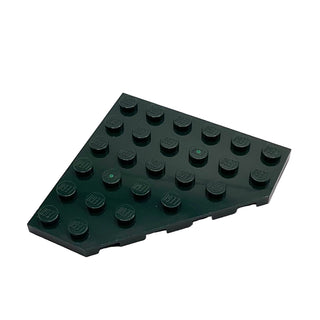 Wedge, Plate 6 x 6 Cut Corner, Part# 6106 Part LEGO® Dark Green