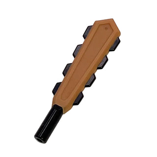 Macuahuitl (LEGO® Minifigure Weapon), Part# 69944pb01 Part LEGO® Medium Nougat