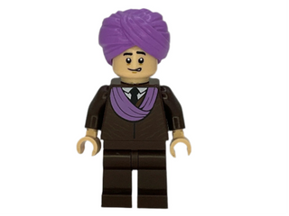 Professor Quirinus Quirrell - Dark Brown Robe, medium Lavender Turban, hp480 Minifigure LEGO®