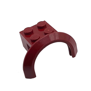 Vehicle, Mudguard 4 x 2 1/2 x 1 2/3 with Arch Round, Part# 50745 Part LEGO® Dark Red