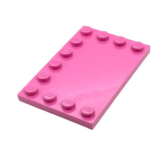 Tile, Modified 4x6 with Studs on Edges, Part# 6180 Part LEGO® Dark Pink