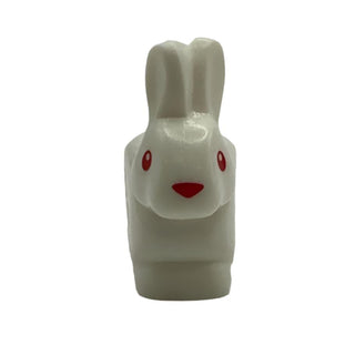 Bunny / Rabbit with Red Eyes, Flower Pattern LEGO® Animals LEGO®