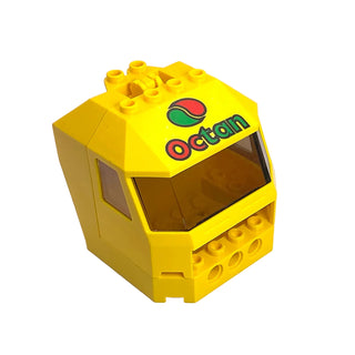 Octan Truck Front Cabin, Part# 30619 + 46103 + 45406pb001 Part LEGO® Yellow Very Good