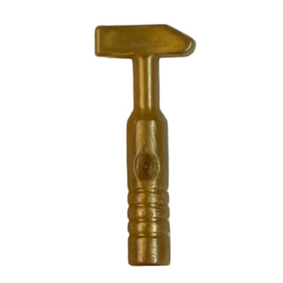 Minifigure Utensil Tool Cross Pein Hammer - 3-Rib Handle Part#11402h Part LEGO® Pearl Gold