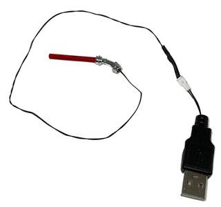 LED Light-Up Count Dooku's Lightsaber, USB & DIY System, LW-75017 Custom Parts United Brick Co®