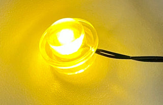 1x1 Stud LED Light-up Round Plate, Battery Operated, LS1x1RPB Custom Parts United Brick Co® Yellow