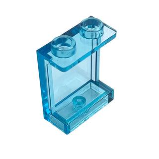 Panel 1 x 2 x 2 with Side Supports - Hollow Studs, Part# 87552 Part LEGO® Trans-Light Blue