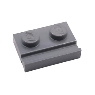 Plate, Modified 1x2 with Door Rail, Part# 32028 Part LEGO® Dark Bluish Gray