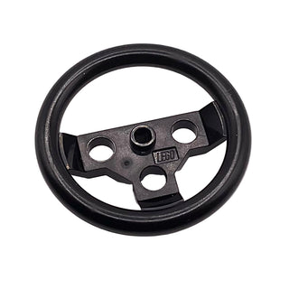 Technic, Steering Wheel Large, Part# 2741 Part LEGO® Black